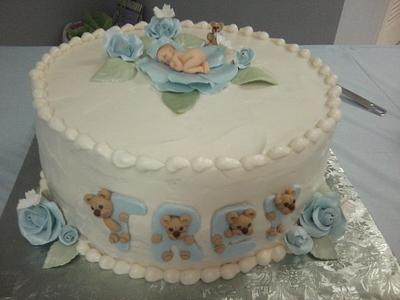 Teddy Bear Baby Shower. - Cake by kitchenkapers