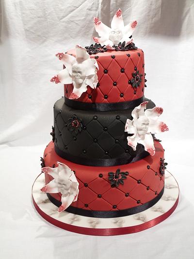 THREE TIERED WEDDING CAKE - Cake by Grace's Party Cakes