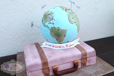 Around the World in 90 Years! - Cake by Sarah F