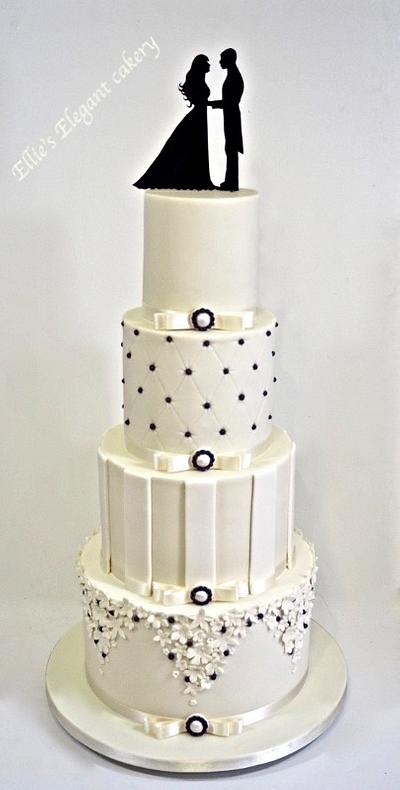 Elegant Wedding Cake - Cake by Ellie @ Ellie's Elegant Cakery