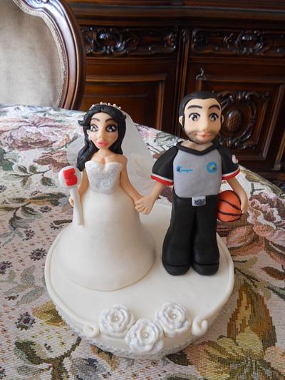 cake topper wedding  - Cake by Littlesweety cake