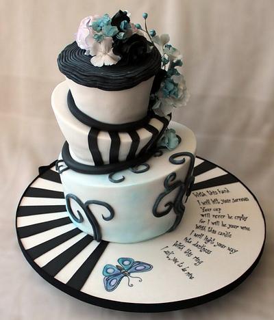 Corpse Bride inspired wedding cake - Cake by Star Cakes