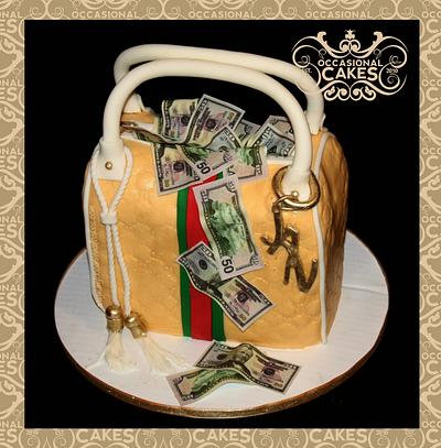 bag of bills - Cake by Occasional Cakes