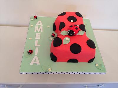 1st birthday ladybird x - Cake by sweet-bakes.co.uk