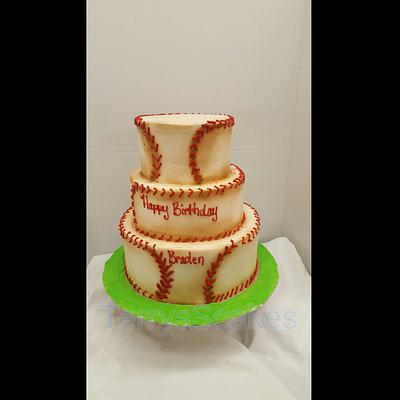 Vintage baseball cake - Cake by TerryScakes