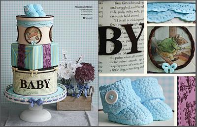 Beatrix Potter babyshower cake featured in Cake Central Magazine june 2013 - Cake by Tamara