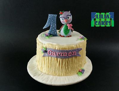 Owl Cake - Cake by LiliaCakes