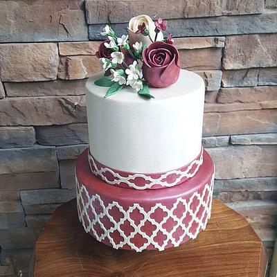 Engagement Wedding CakeEn - Cake by Mora Cakes&More