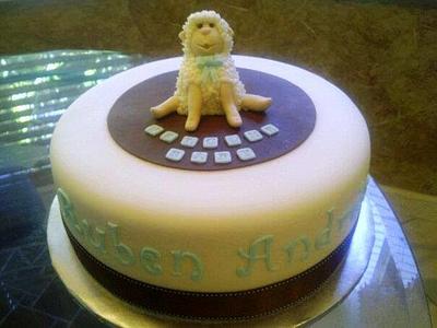 Baby Lamb Baby Shower - Cake by Jolene Handal