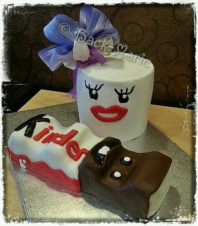 Mrs. Milk & Mr. Chocolate  - Cake by Back-Marie 