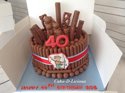 40th Chocolate Overload Cake - Cake by Sweet Lakes Cakes