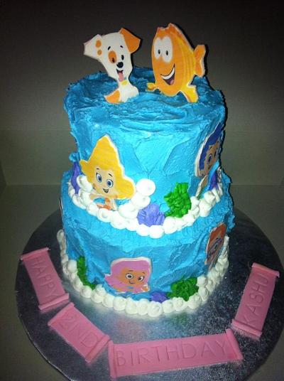 Rustic Iced Bubble Guppies Cake - Cake by caymancake