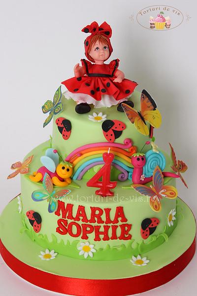Ladybugs and butterflies - Cake by Viorica Dinu