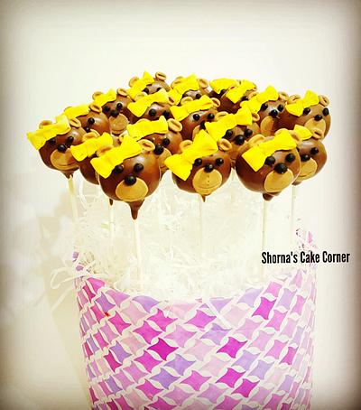 Teddy bear cakepops  - Cake by Shorna's Cake Corner