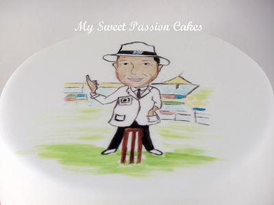 Cricket Umpire - Cake by Beata Khoo