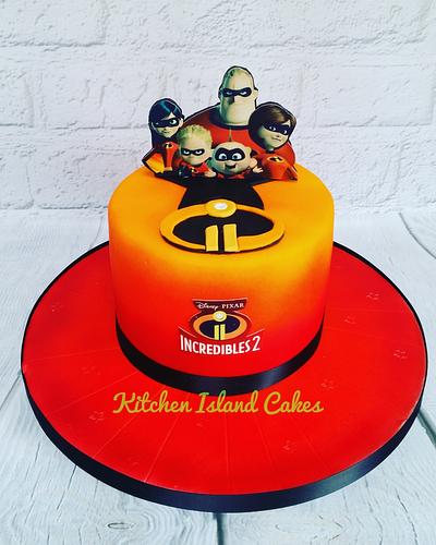 Incredibles 2 - Cake by Kitchen Island Cakes