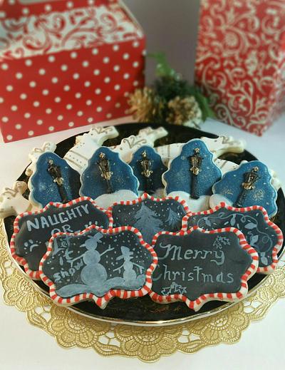 Christmas Cookies - Cake by Eicie Does It Custom Cakes