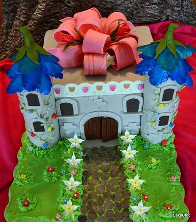 Bluebell Flower Castel - Cake by CakeChick