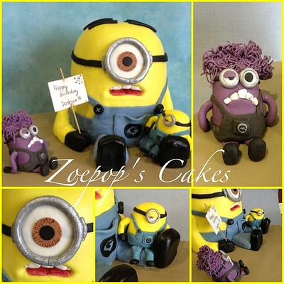 Minions  good....and evil ;)  with tutorial - Cake by Zoepop