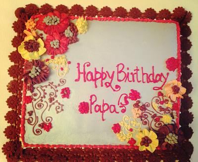 a fresh whipped cream birthday cake !! - Cake by Lavender crust