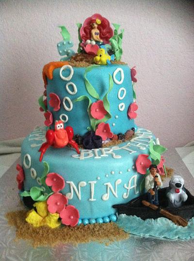 Little Mermaid  - Cake by Rosangel Palma