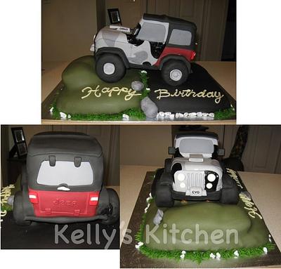 Jeep CJ cake - Cake by Kelly Stevens