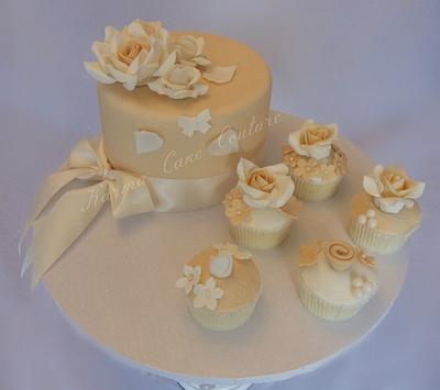 Ivory & Roses - Cake by Terri