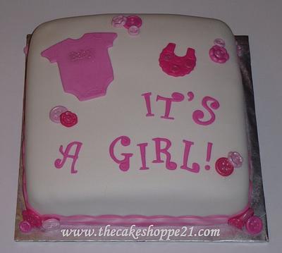 It's a girl baby shower cake - Cake by THE CAKE SHOPPE