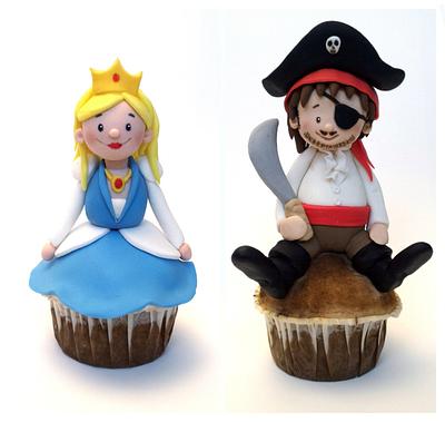 Pirate and Princess Muffins - Cake by Mellaland