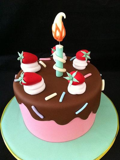 birthday candle cake - Cake by sasha