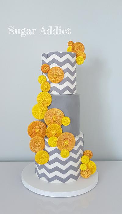 paper fans  - Cake by Sugar Addict by Alexandra Alifakioti