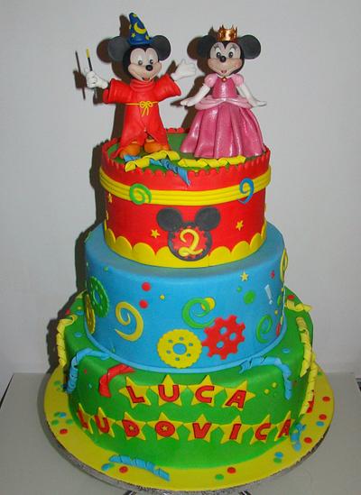 Mickey Mouse e Minnie carnival - Cake by Le Torte di Mary