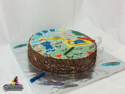 Buttercream Crayon Drawing - Cake by Simmz