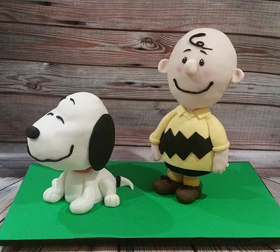 Charlie Brown and Snoopy! - Cake by Jennassignaturebakes