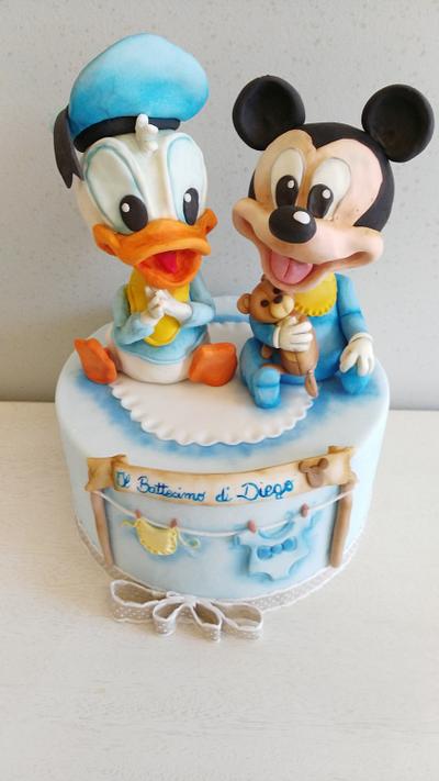 Baby Mickey and Donald - Cake by BakeryLab