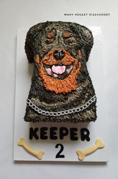 Dog cake.. Retwiller dog cake - Cake by Mahy hegazy