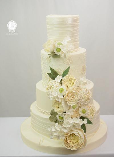 White Wedding Cake - Cake by Sugarpixy
