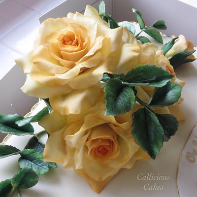 Golden Anniversary - Cake by Calli Creations