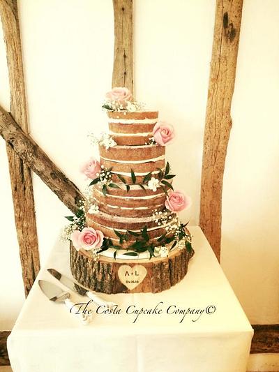 Naked Wedding Cake  - Cake by Costa Cupcake Company