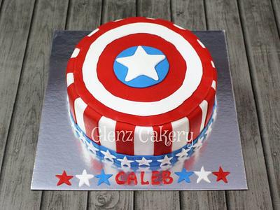 Captain America cake - Cake by Glenyfer Wilson
