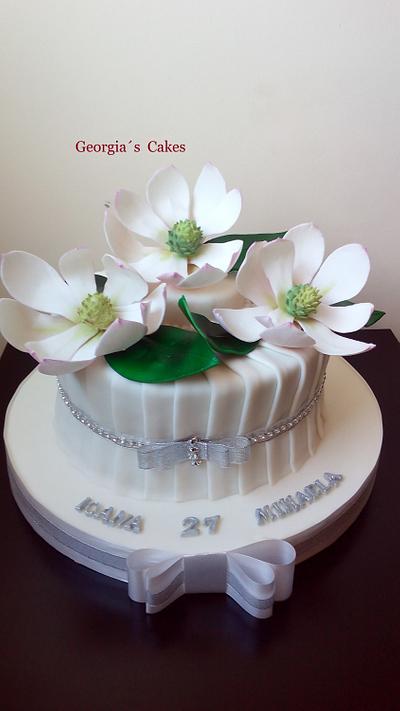 Glamour y magnolias - Cake by Georgia´s Cakes 