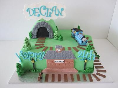 Train themed cake - Cake by Dittle