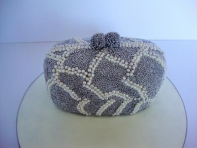 Beaded clutch purse. - Cake by Amy