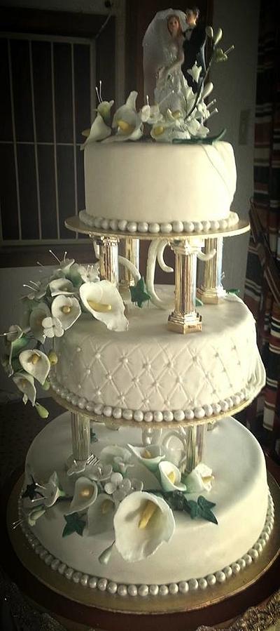 50th Anniversary Wedding Cake - Cake by Marnica Cakez