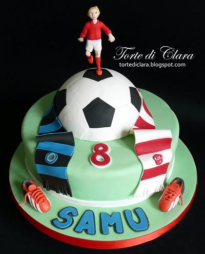 Soccer cake - Cake by Clara