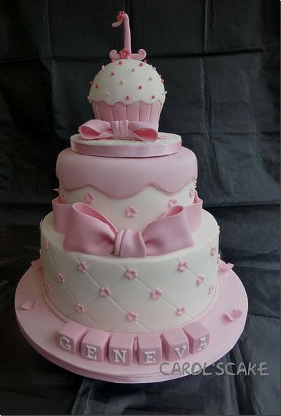 1st birthday cake - Cake by carolscake