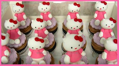 Hello Kitty Cupcakes  - Cake by Mel_SugarandSpiceCakes