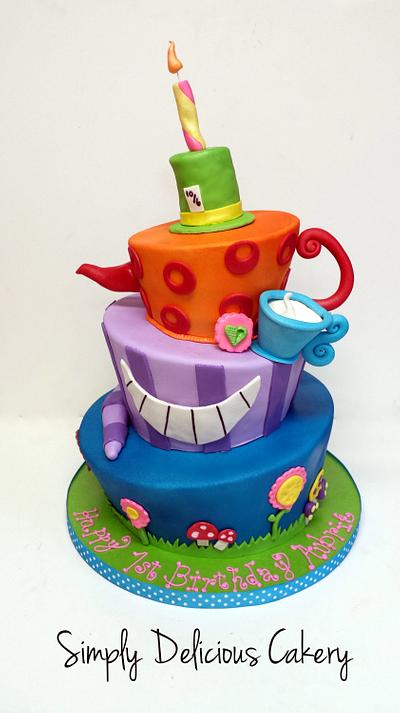 Whimsical 1st Birthday - Cake by Simply Delicious Cakery
