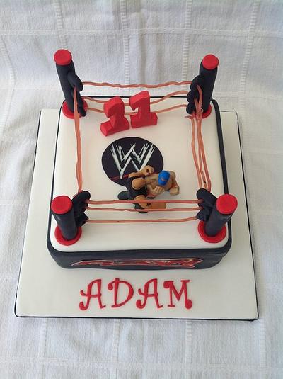 Wrestling - Cake by Keeley Cakes