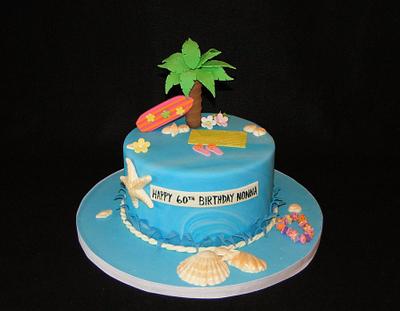 Beach Theme Birthday - Cake by Elisa Colon